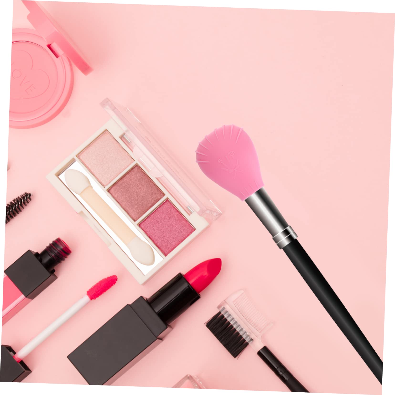 POPETPOP 5 Juegos De Brochas De Maquillaje Con Detalles Fundas De Silicona Para Brochas De Viaje 3 Unidades X 5