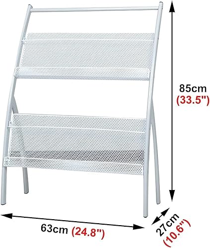 Miniatura 2 de Revistero De Pie Revistero Revistero Revistero Hogar Escuela Biblioteca Revistero Revistero, Folletos Catálogos Organizador Titular con 2 Bolsillos