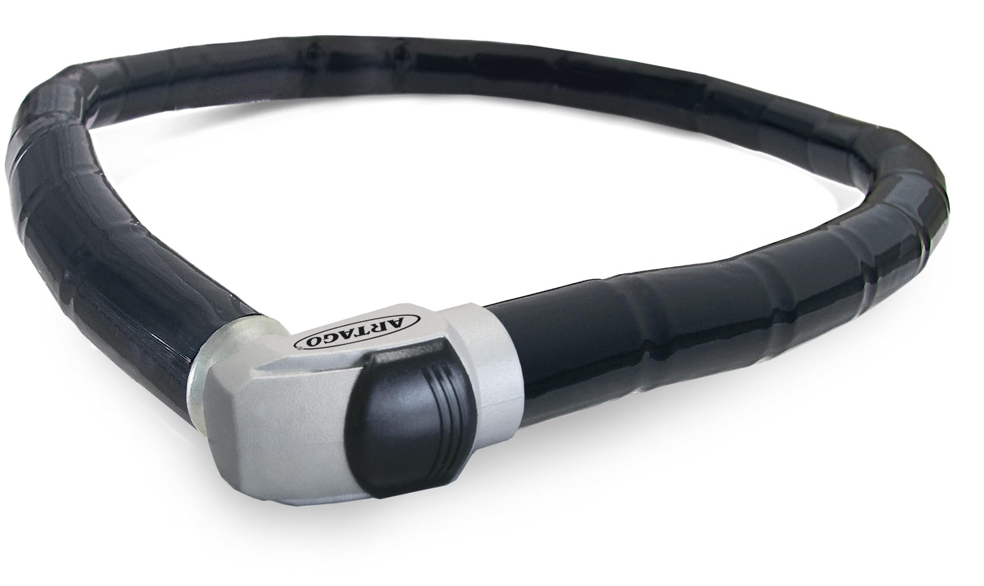 Artago 5 Style 5120 Candado Moto Articulado 120cm, Flexible Resistente Antirrobo Cable Acero Cadena Blindada, Piton Casco Scooter Bicicleta, Cerradura Seguridad, Cuerpo Giratorio, Llaves Reversibles