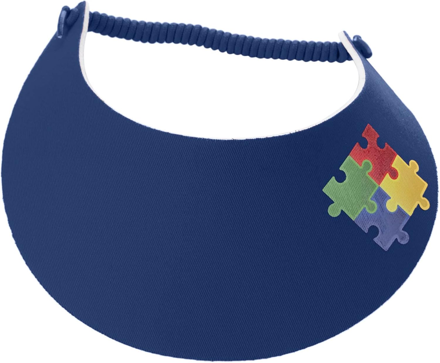 e4Hats.com Autism Puzzle Symbol Heat Transfer Fabric Foam Visor