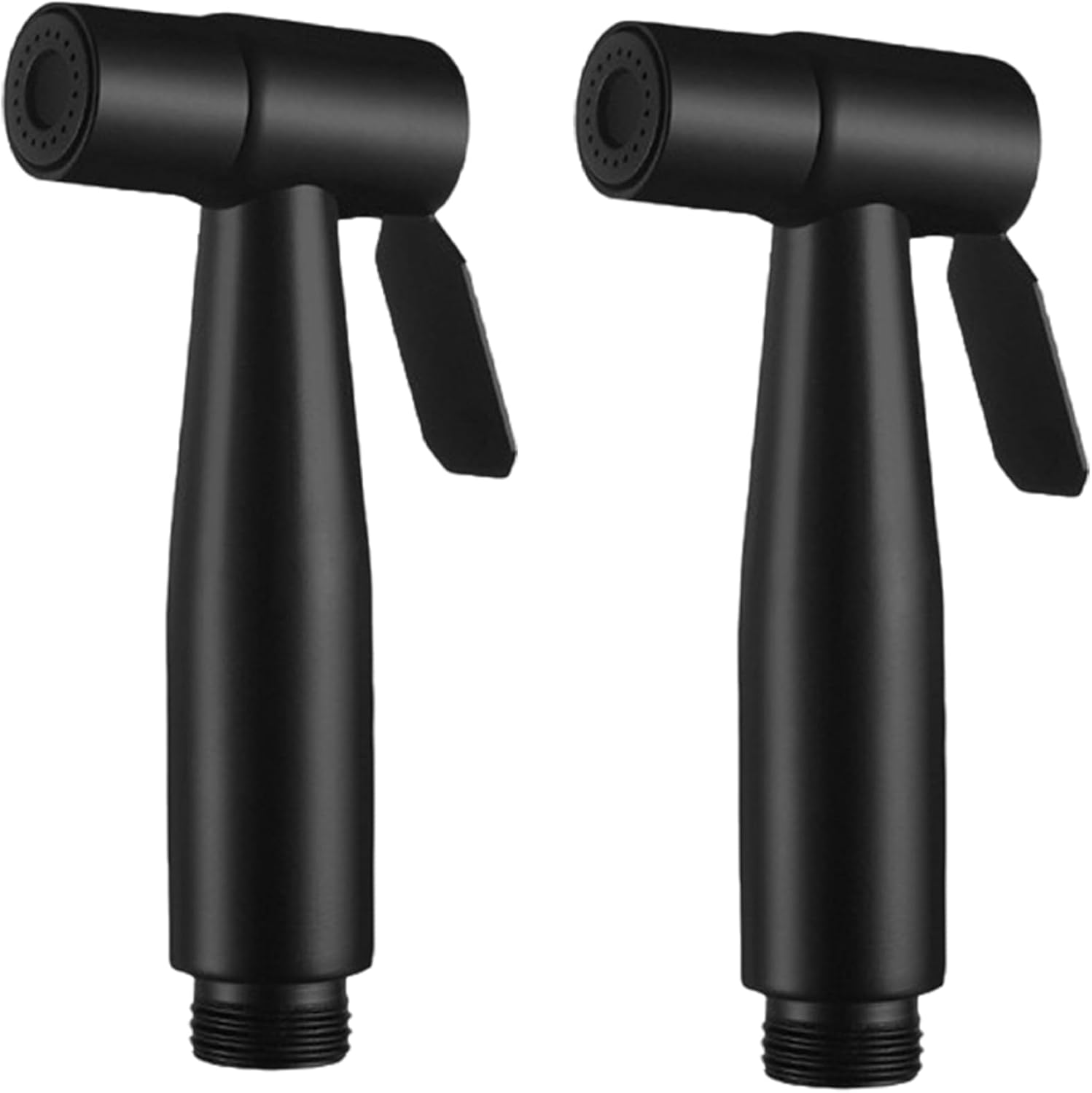 Bidet Sprayer, 2Pcs Toilet Bidet Sprayer, Detachable Stainless Steel Handheld, Bathroom Accessories for Kitchen and Toilet Cleaning, Black