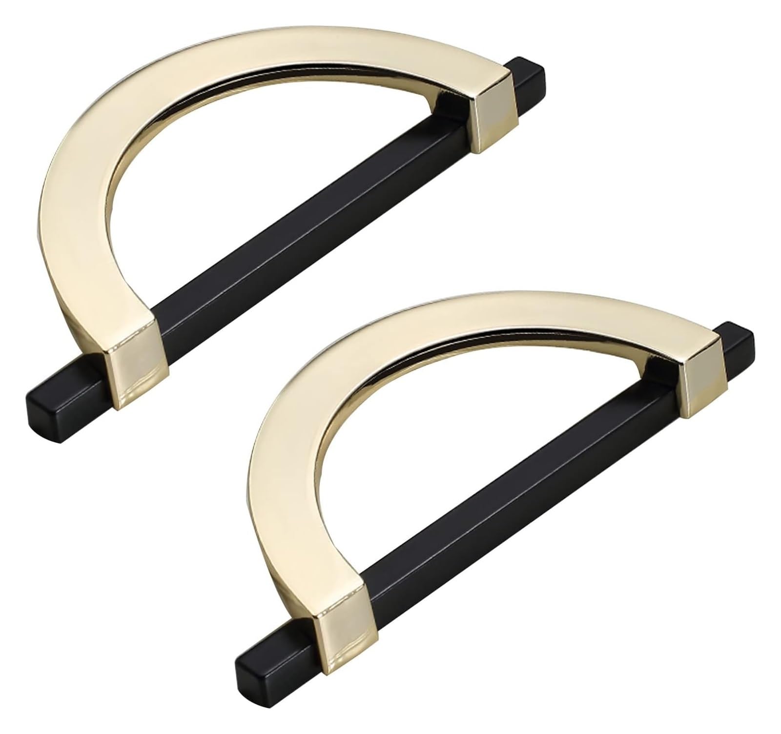 Mbhhu A Hidden Drawer Pulls，2 X Cabinet Wardrobe Handles Cabinet Pulls Dresser Handles Drawer Handle Semi Circle Cabinet Pull Handles,For Drawer,Door,Cupboards, Bathroom,Kitchen