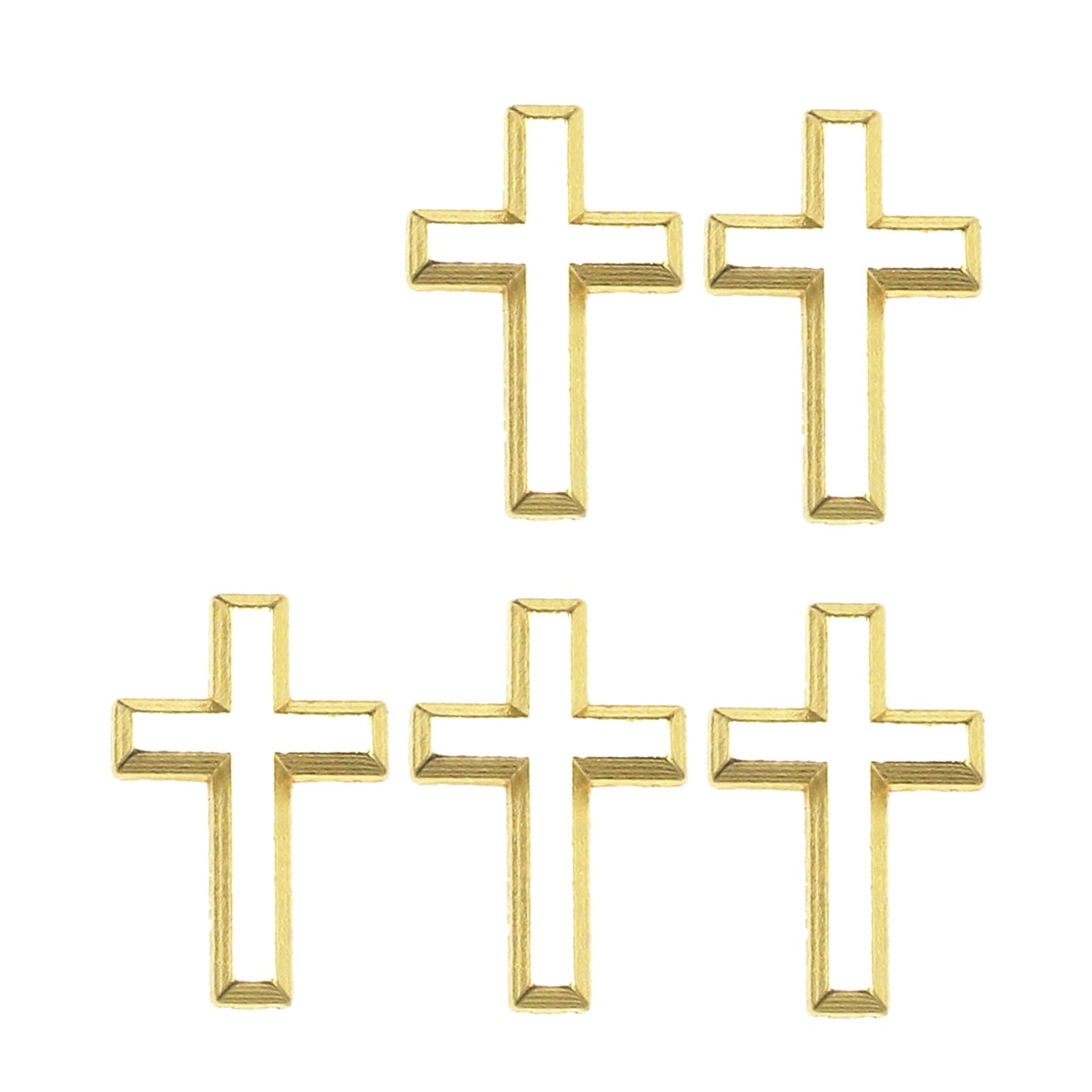 MICFENY 5pcs Stylish Metal Crucifix Brooch Religious Corsage Pin Alloy Badge for Christians and Trendy Accessories Enthusiasts