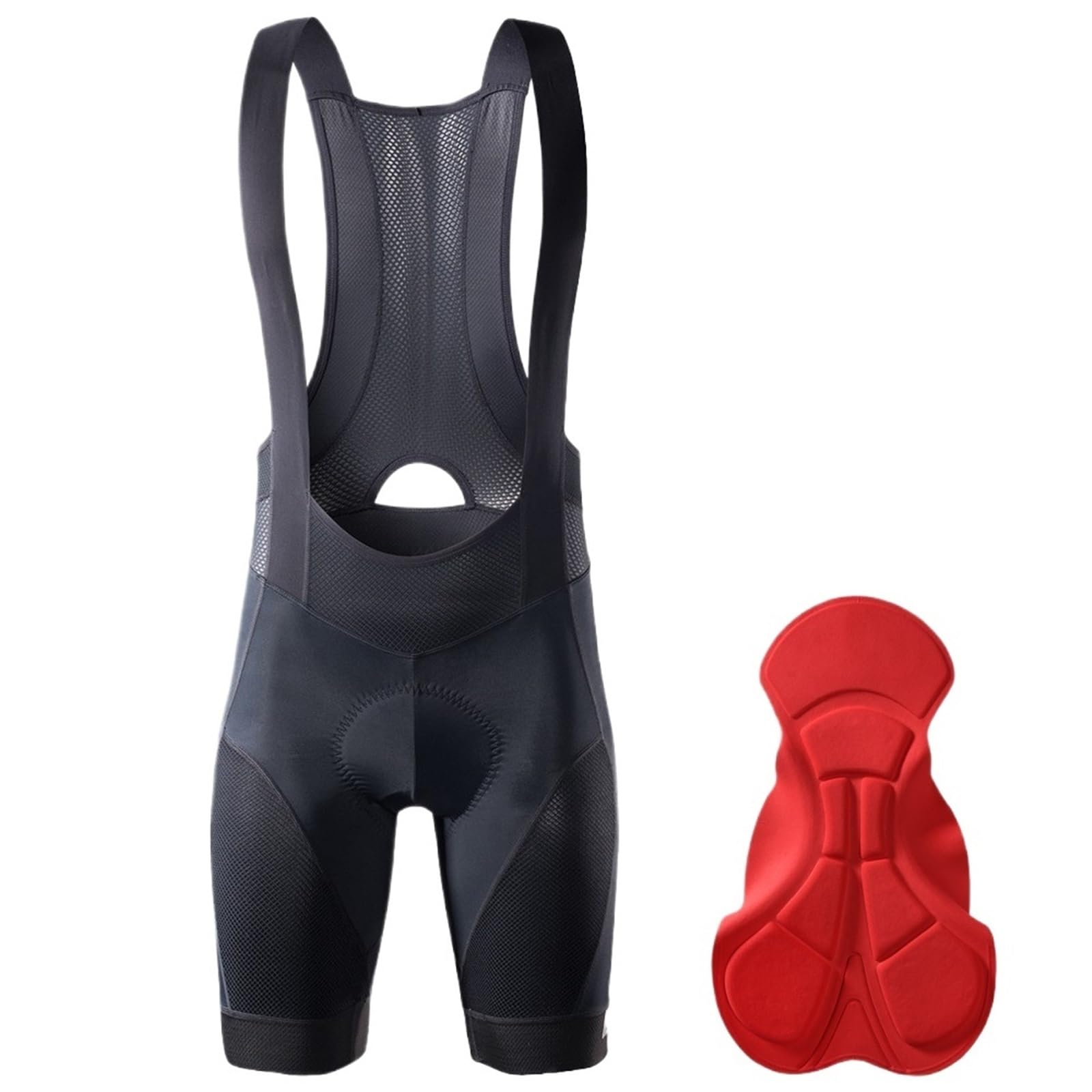 Salopette Ciclismo Uomo Pantaloncini da Ciclismo con Bretelle Uomo, Imbottiti, for Bici Corsa, Abbigliamento Sportivo all'aperto, Uniforme Traspirante