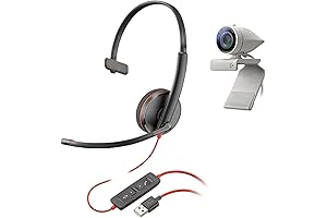 Plantronics Poly - Studio P5 Webcam with Blackwire 3210 Headset Kit