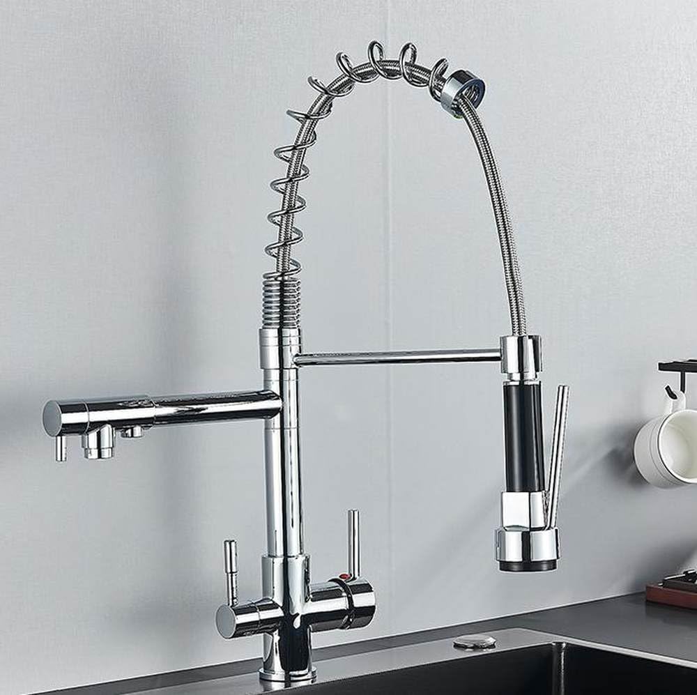 Robinet de cuisine anti-éclaboussures 360 pour évier et eau pure