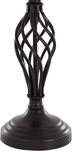 Miniatura 7 de Lámparas de mesa y lámpara de pie, Conjunto de 3, acero cepillado tradicional (3 bombillas LED incluidas) por Lavish Home, 72-LMP3007