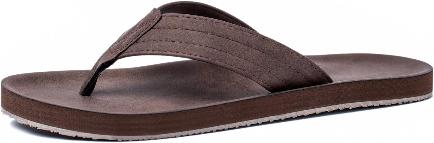 Mens Flip Flops Summer Beach Sandals Extra Large Size Arch Support Slippers