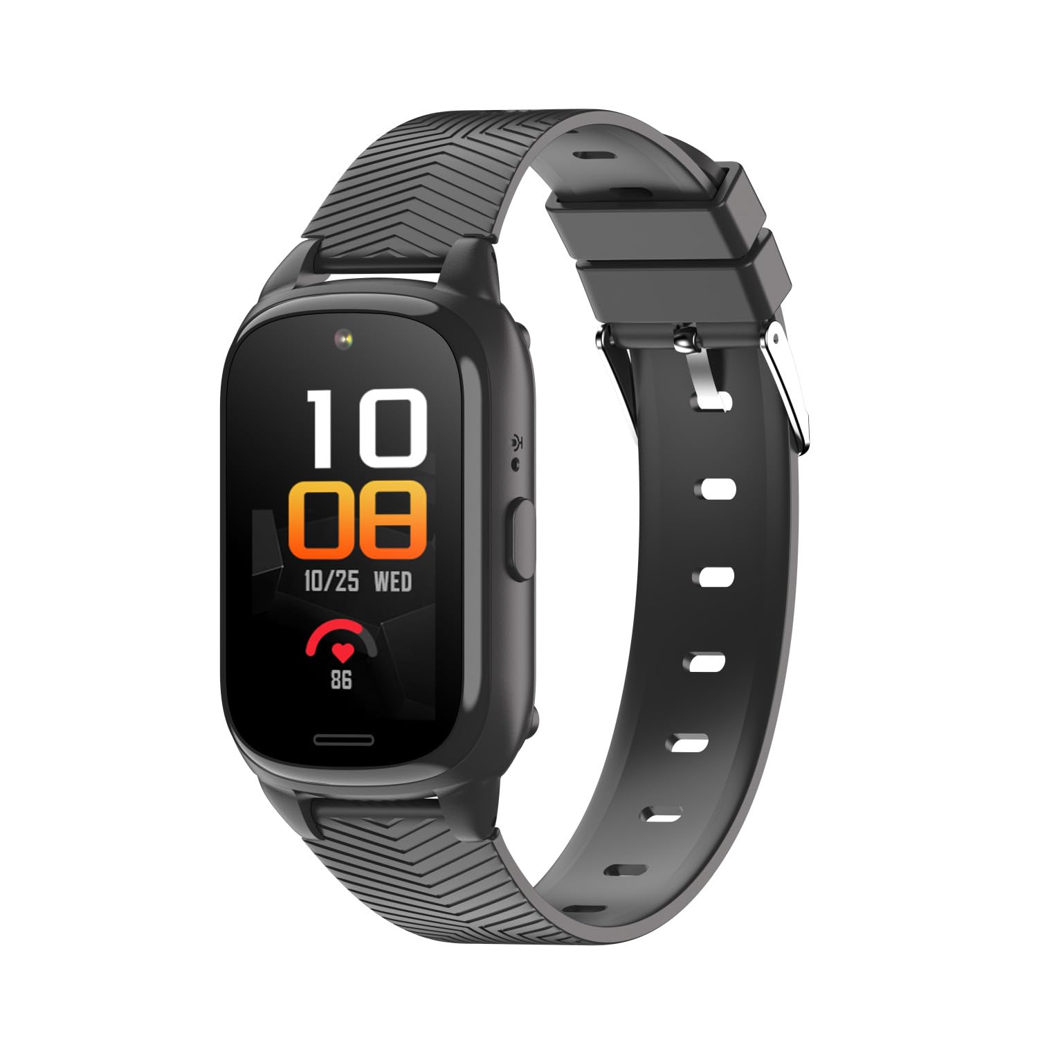 FOREVER Siva ST-​100 Montre Connectée Homme Femme – Écran Tactile 1,​83" HD, Appels Bluetooth, Suivi du Sommeil, Activités Sportives, Notifications, Étanche IP68 – Bracelet Noir