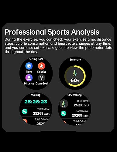 Miniatura 7 de Reloj inteligente con auriculares para hombres y mujeres, reloj de fitness 2 en 1, pantalla HD de 1.43 pulgadas, contestarhacer llamadas, altavoz,