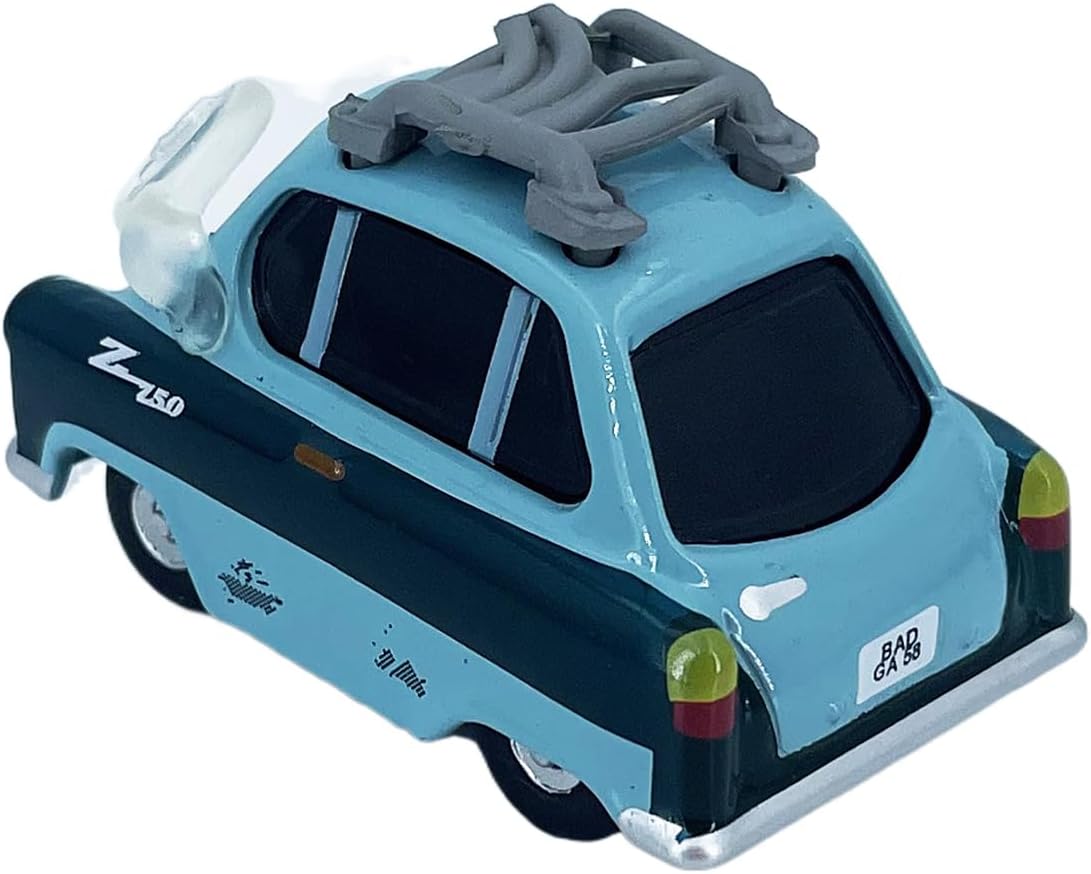 2PCS Portable Small Toy Car 1:55 Diecast Model Metal Body Racers for Preschool Kids 3+ Year Boy Gift (Orange+Z.Doc)