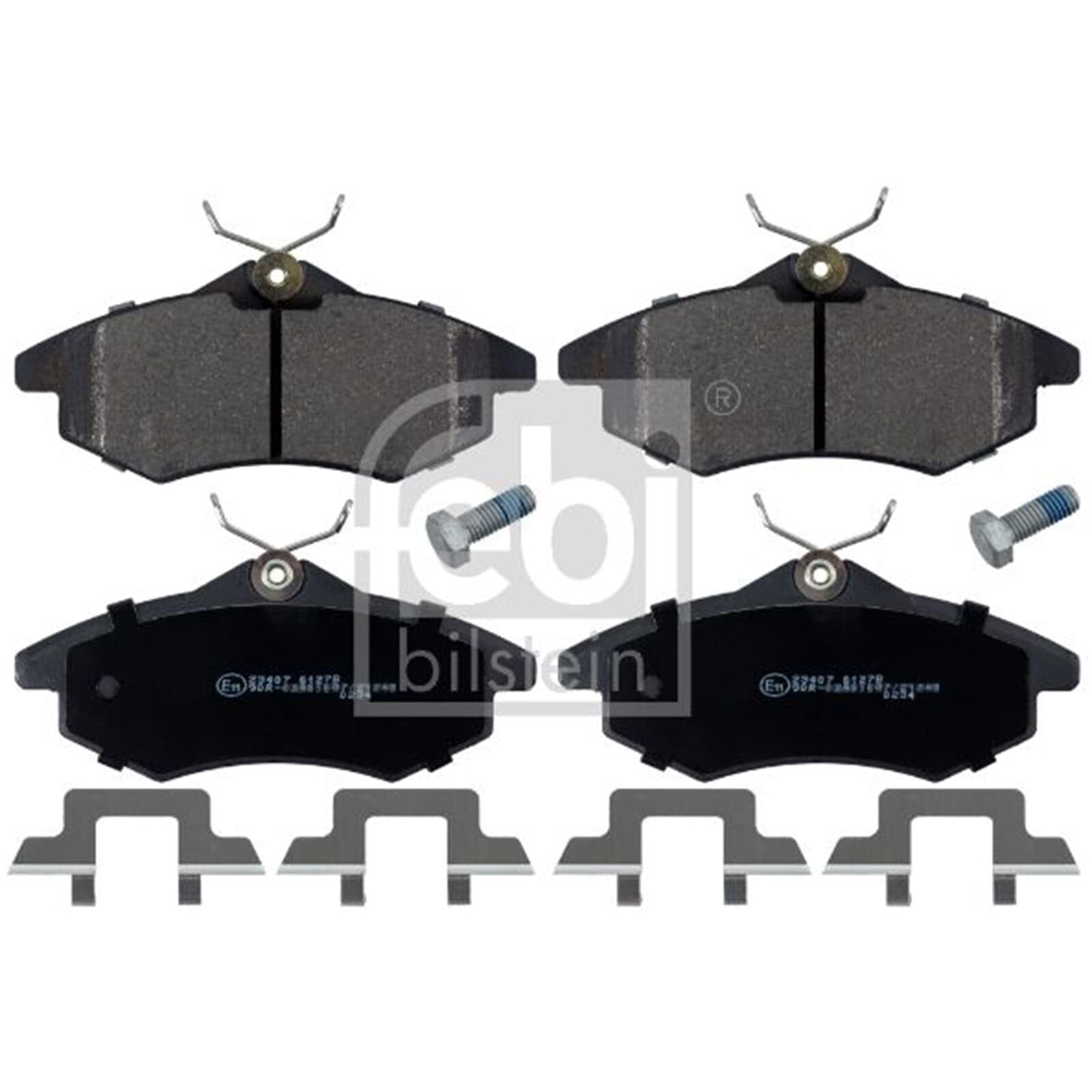 FEBI BILSTEIN Kit pastiglie freno, Freno a disco 16590 Compatibile con: CITROËN C2, C2 ENTERPRISE, C3 I, C3 II