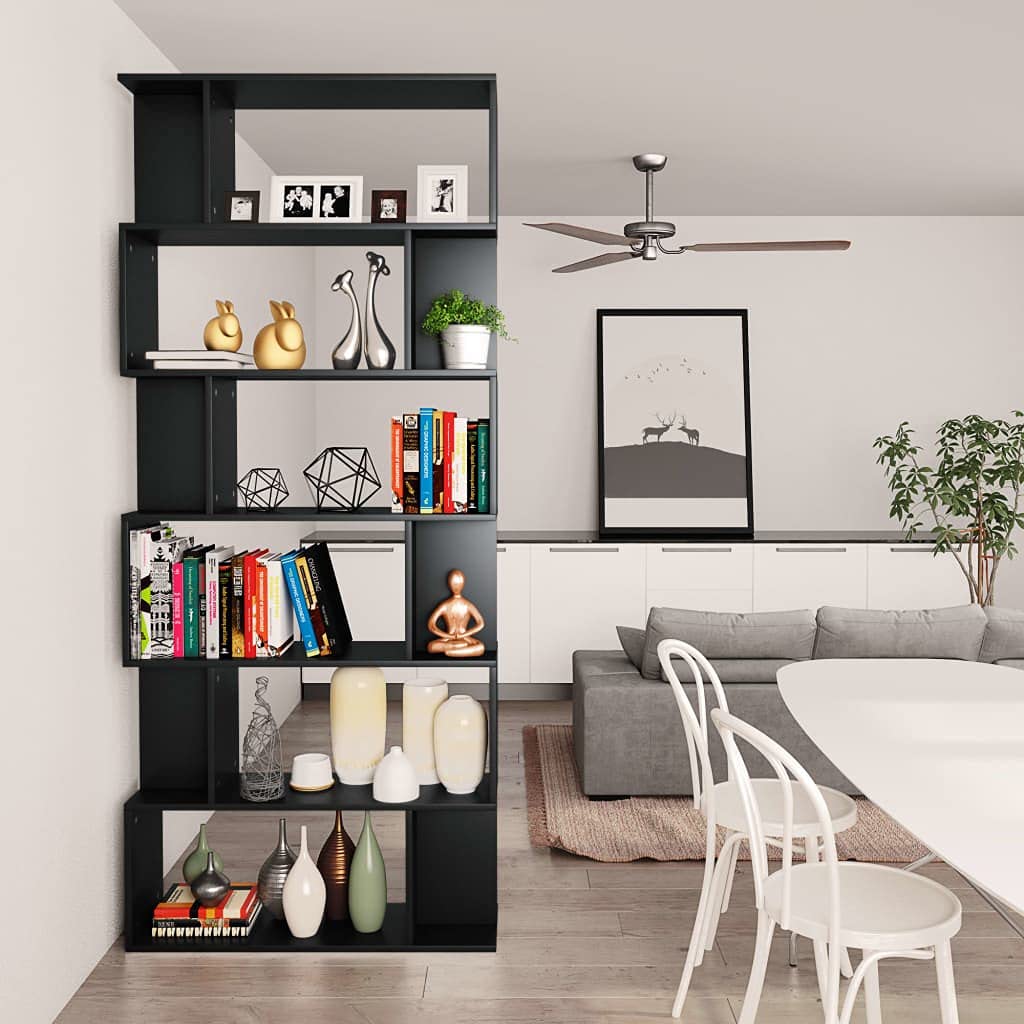 BDW Onyx 80 Boekenkast, 5 Vakken, 80 x 30 x 182 cm, Staande kast