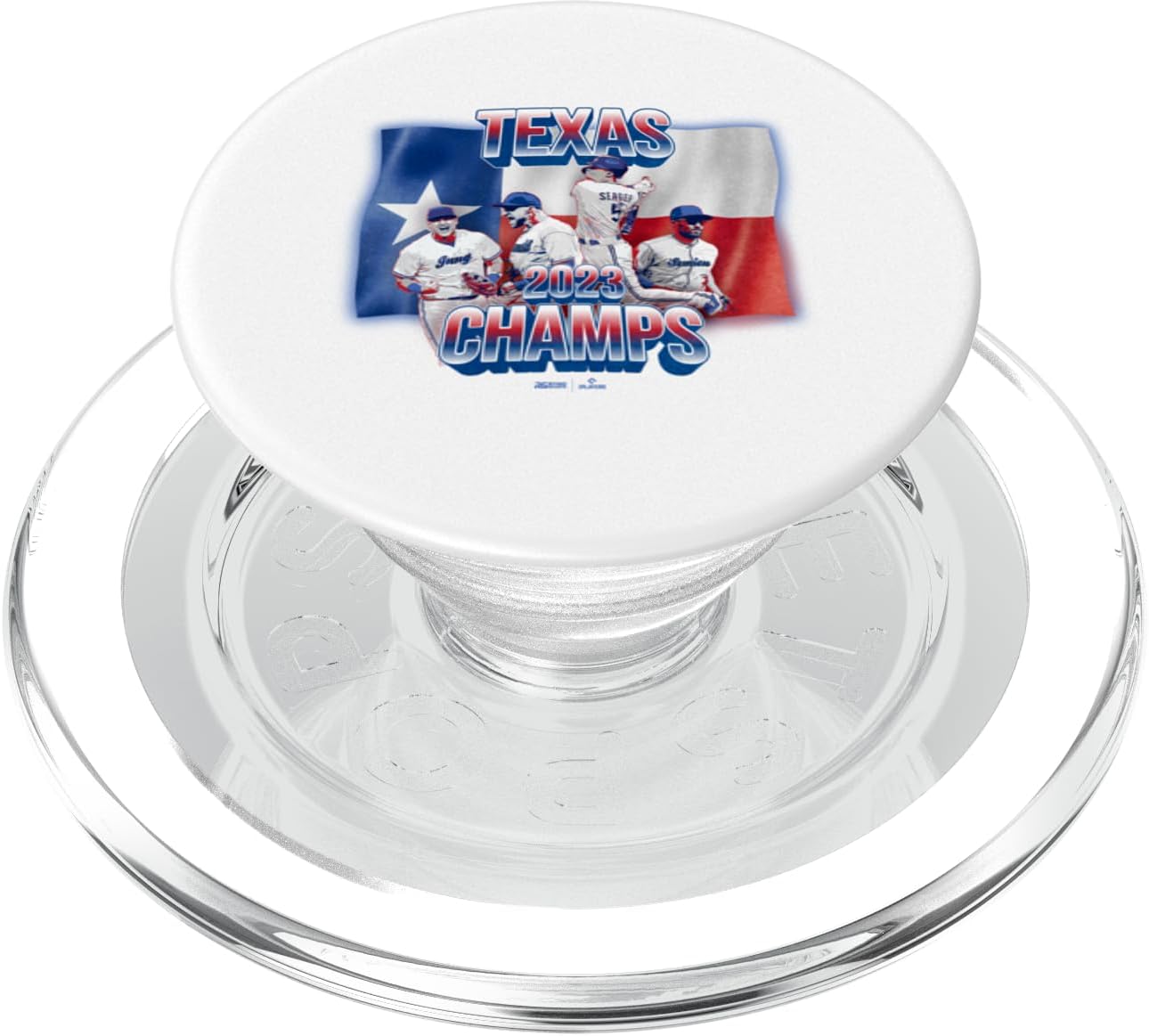 Texas Baseball 2023 World Champions MLB Players, Inc. PopSockets PopGrip for MagSafe