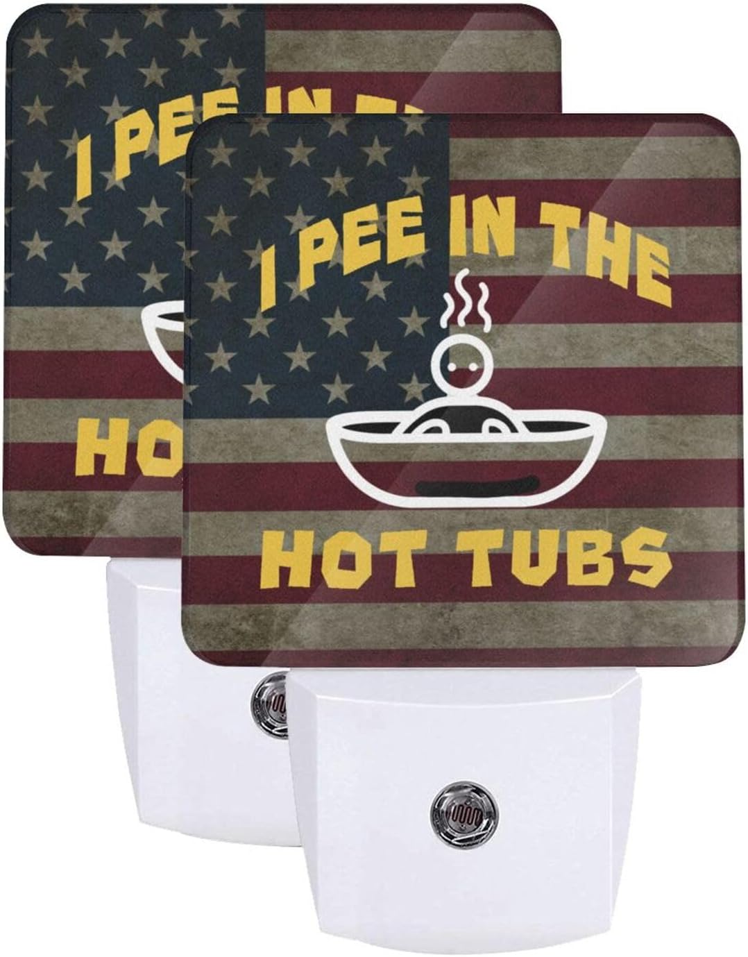 I Pee in The Hot Tubs Night Light Set of 2 Home Decor