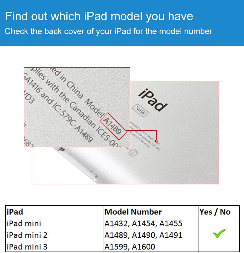 iPad Mini 2 Case, iPad Mini 3 Case, Hocase PU Leather Folio Smart Case w/Unique Flower Design, Auto Sleep/Wake Feature, Microfiber Lining Hard Back Cover for iPad Mini 1/2/3 - Peony