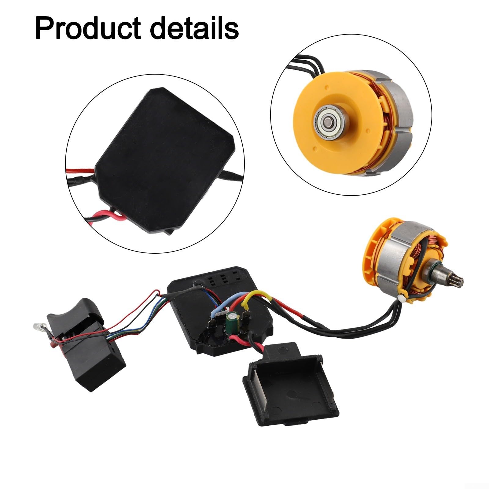 Carte de commande du moteur Brushless avec vitesse de rotation pour visseuse sans fil au lithium - Boîtier en métal compatible avec les outils électriques sans balais