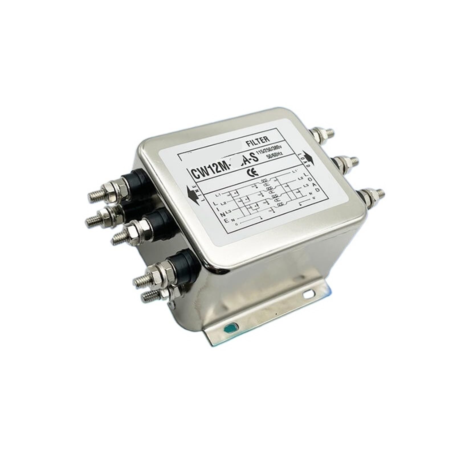 Filtre triphasé CW12M-50A-S pour onduleur servo 380V à quatre fils