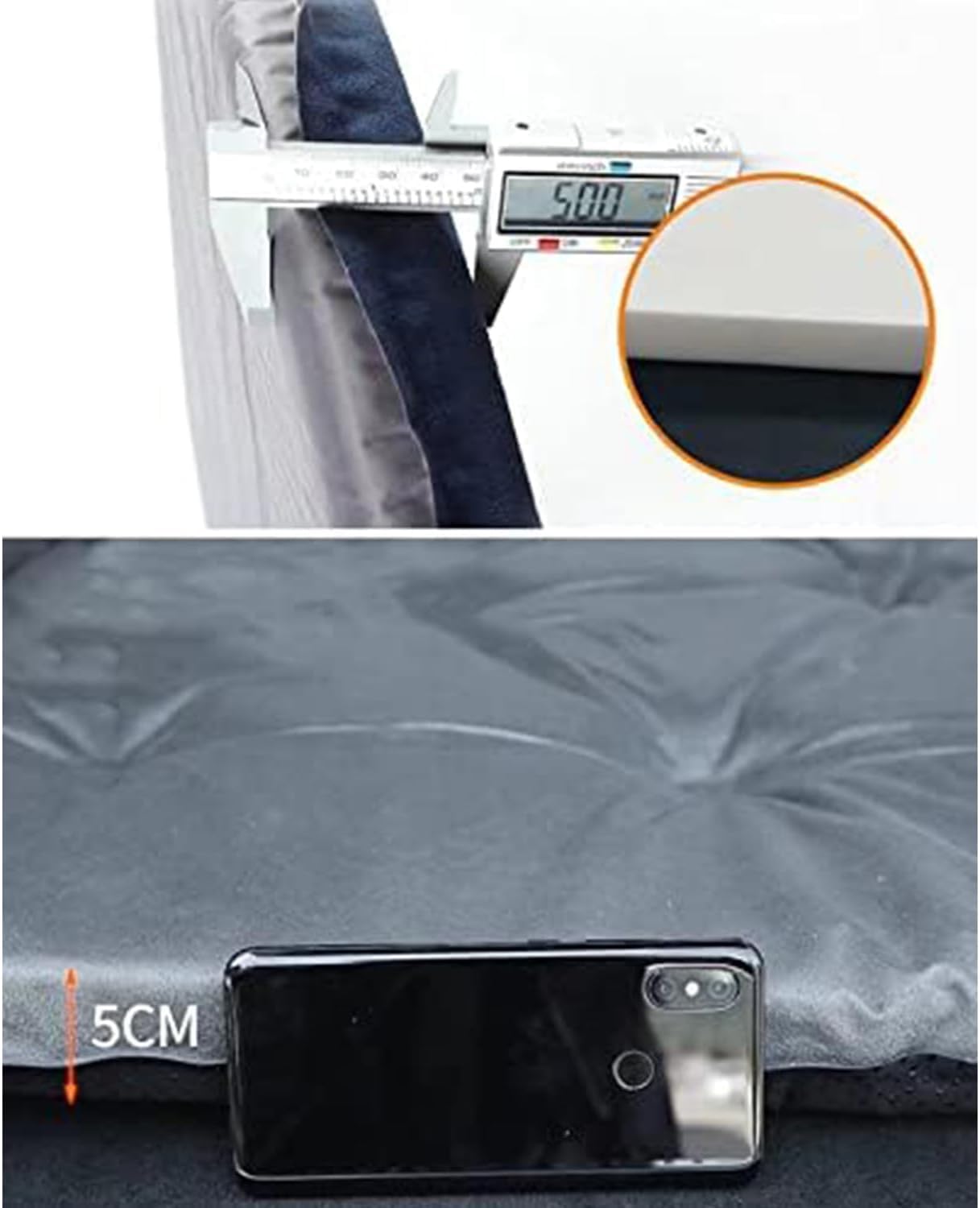 ZBZLN Car Air Mattress for Kia EV6 / Ev6 GT/Stinger CK/Stonic YB / KX1, Inflatable Air Mattress Thick Air Bed Travel Camping Outdoor Activities,D, normal