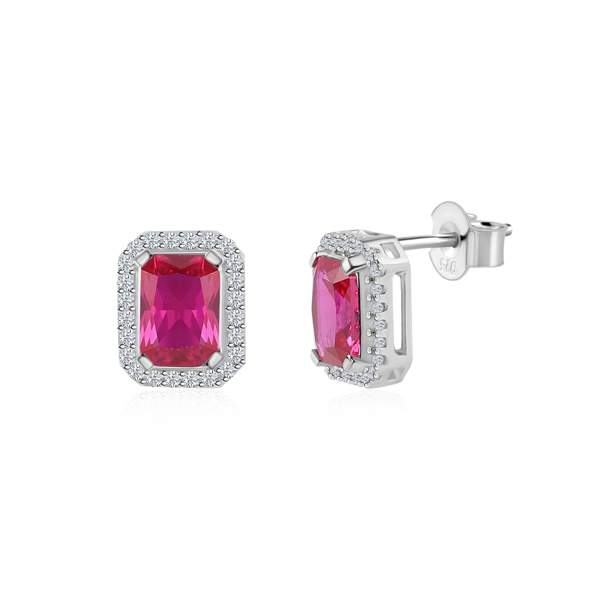 Ornate Jewels 925 Silver Red Ruby American Diamond Earrings for Women | With Certificate of Authenticity & 925 Stamp | Life-time Warranty* (B07LDBFNHW) Amazon Price History, Amazon Price Tracker