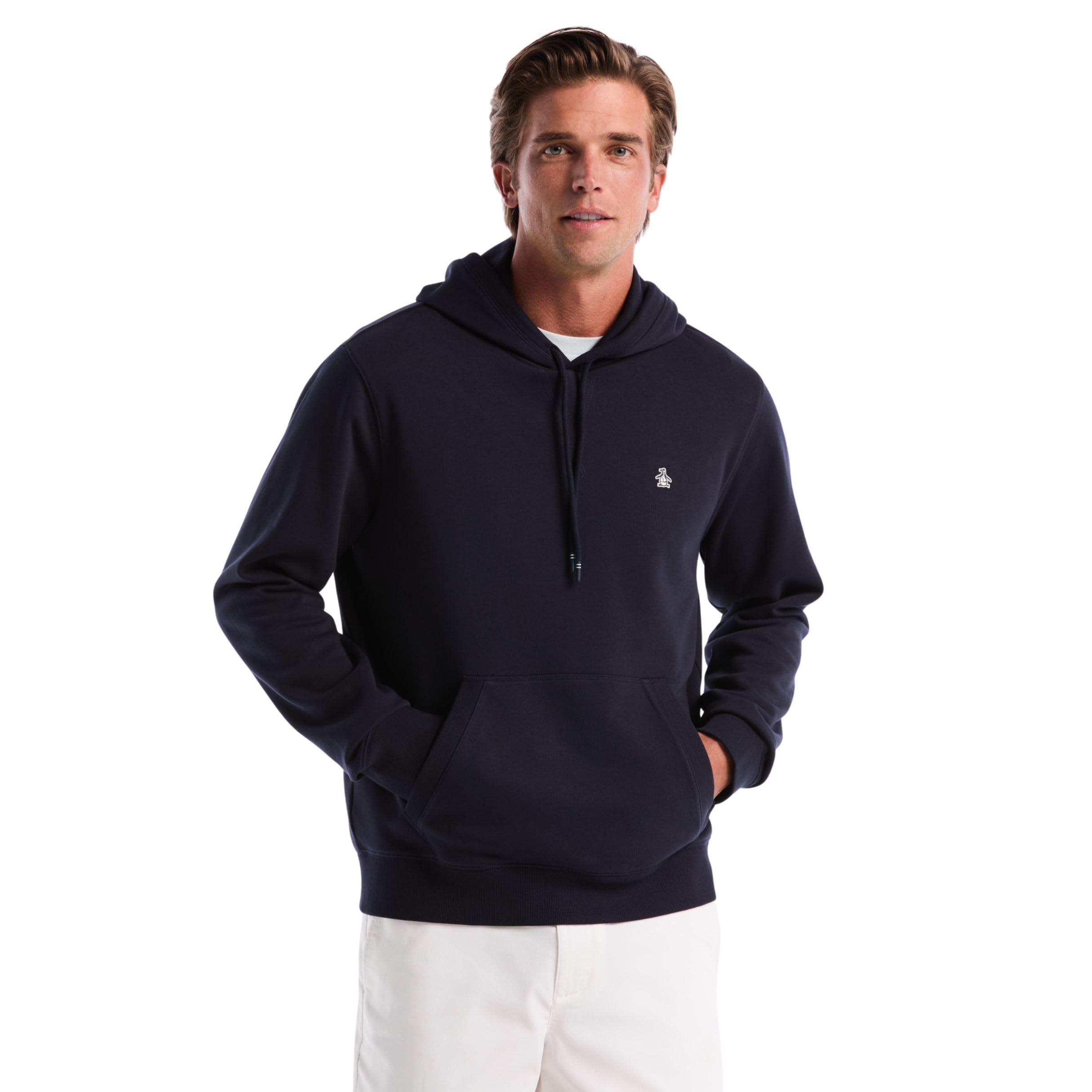 Original Penguin Fleece Hoodie Sweatshirt, XXL, Blue Dark Sapphire