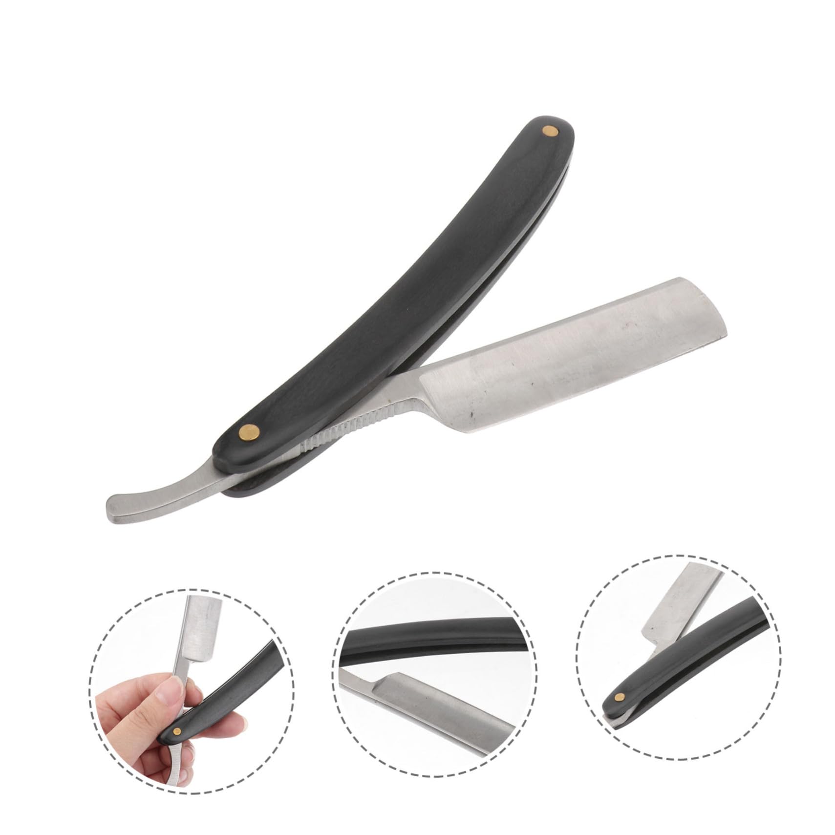 TOVINANNA Vintage Manual Razor for Men Safe Comfortable Shaving Tool for Clean Beard Cutting