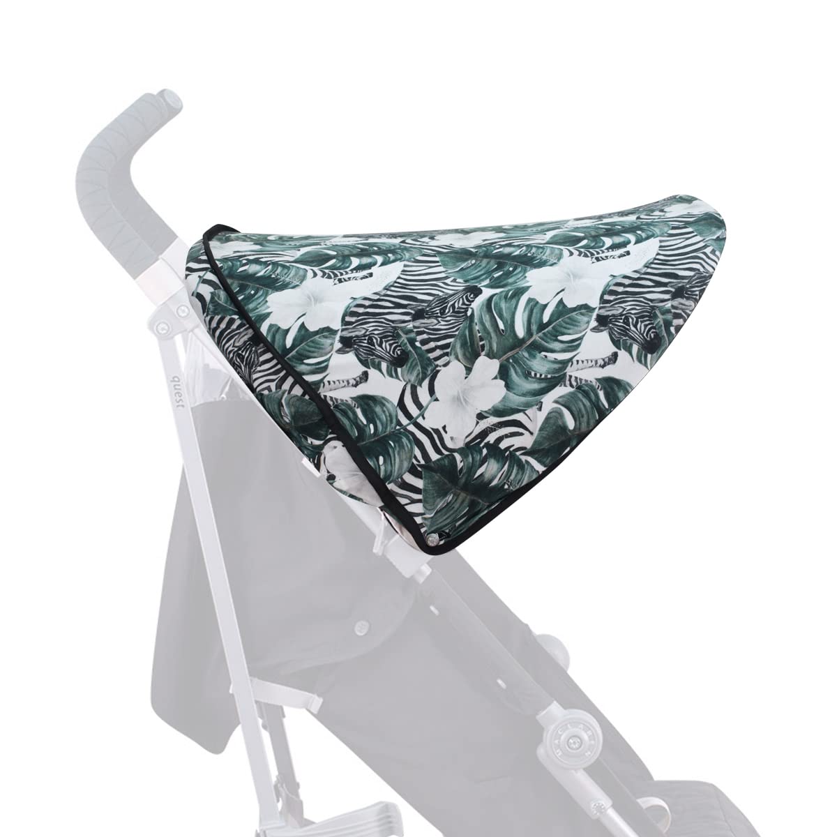 JYOKO KIDS Cubre capota de algodón Compatible con Maclaren Quest, Techno y Xt (ZEBRA)