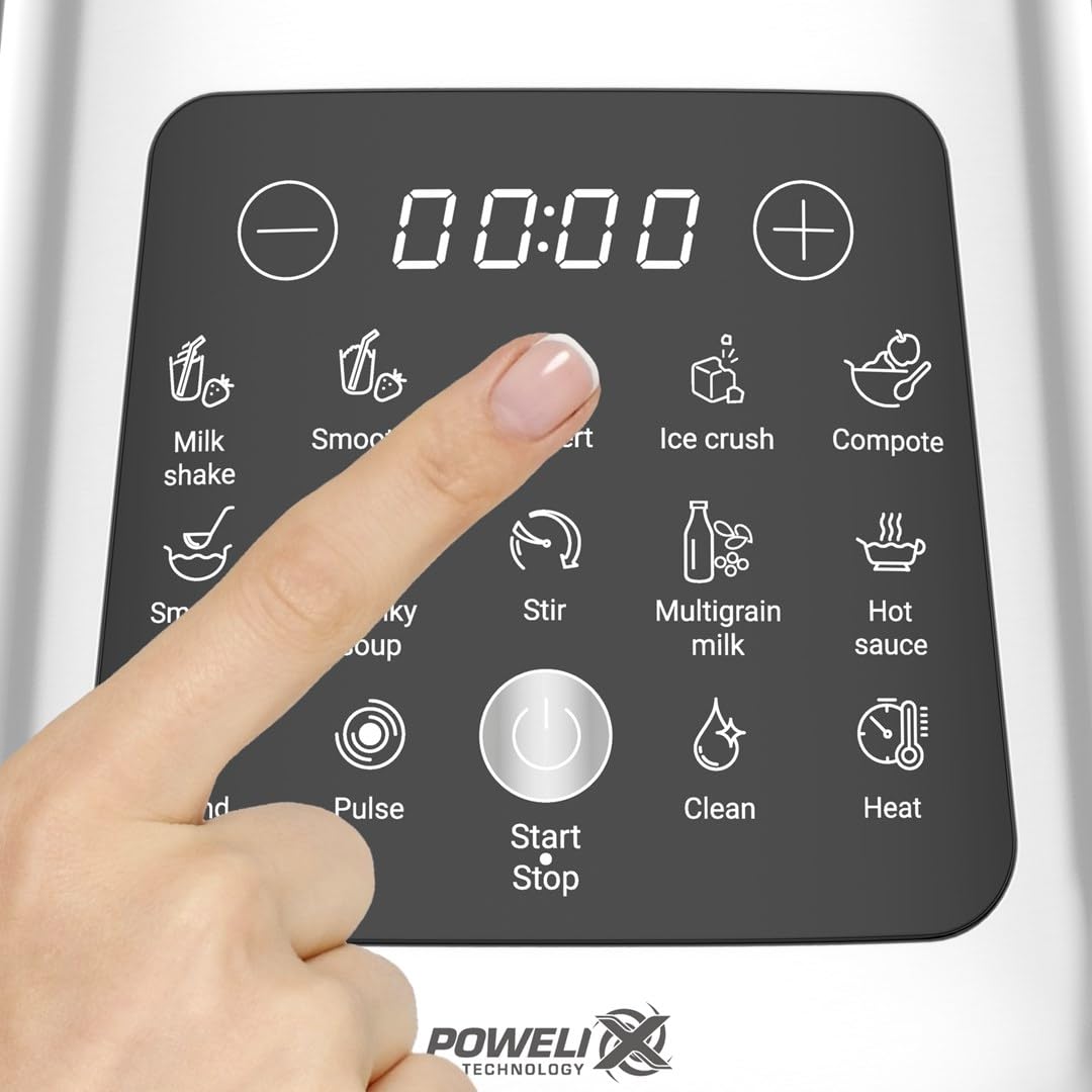 TEFAL BL83S Perfectmix Cook Blender, moc 1400W, technologia Powerlix, 10 automatycznych programów, gotowanie na parze, metalowy
