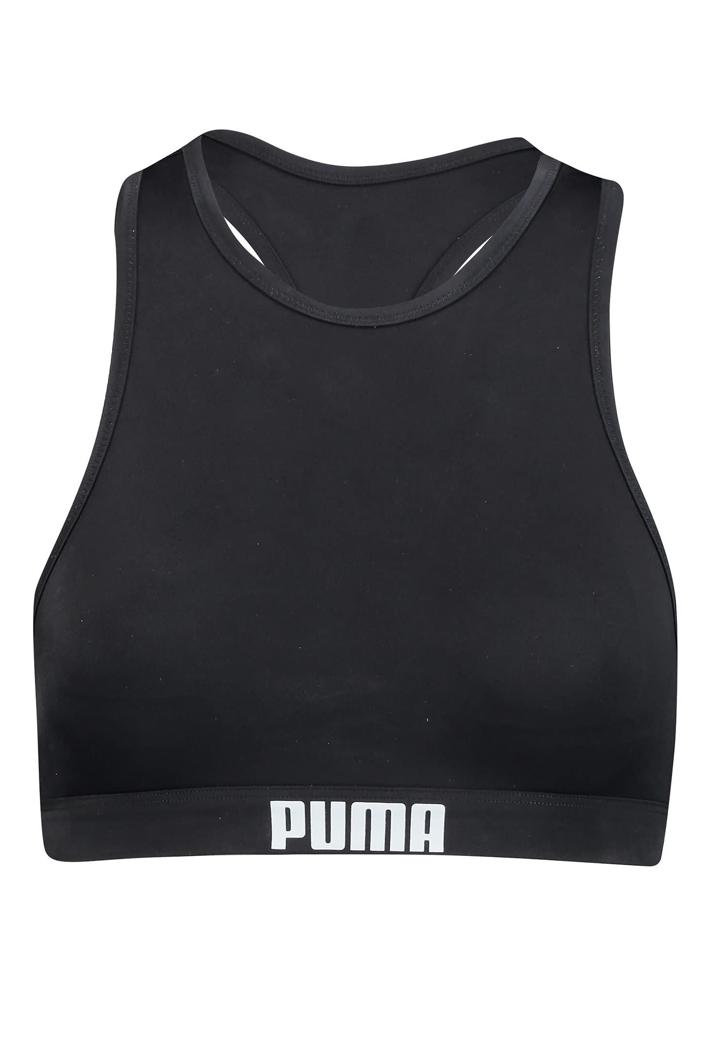 PUMA Unisex HIGH NCK T, Black, M UK