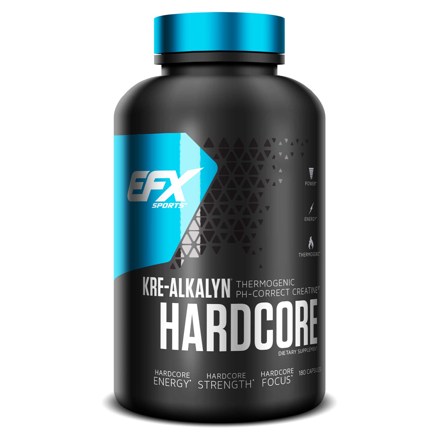 EFX Sports Kre-Alkalyn Hardcore | PH Correct Creatine Monohydrate Pre-Workout Energy| Patented Formula, Gain Strength, Bui...