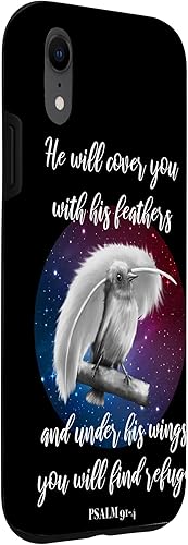 Vista 69 de iPhone 11 Pro He Will Cover You With His Feathers Bible Verse Salmo 91:4