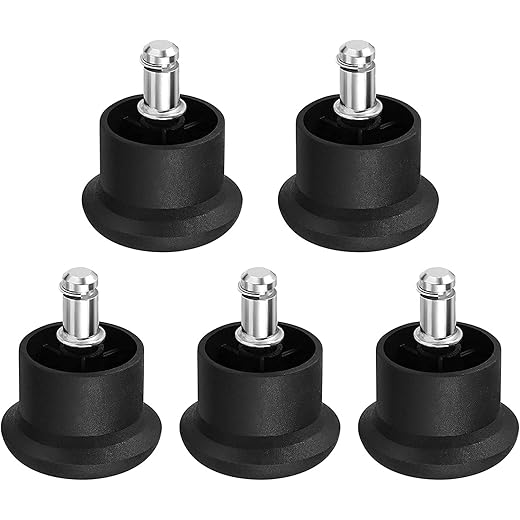 CSS Furniture Black Nylon Pin Stoppers Set of 5