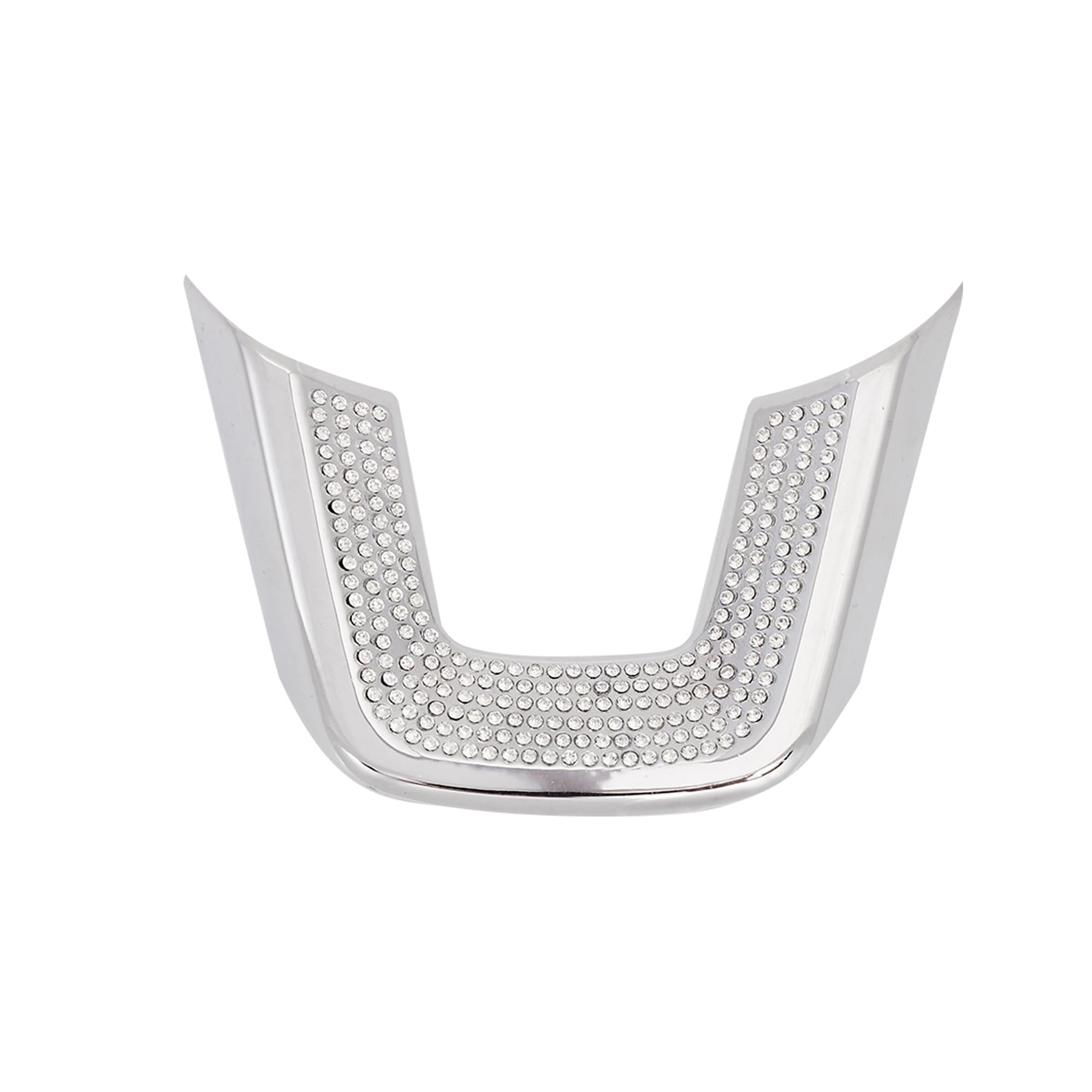 for Honda,Car Bling Interior Decoration Crystal Sticker Frame Cover Fit for 2024 Accord Civic CR-V. (Silver 3)