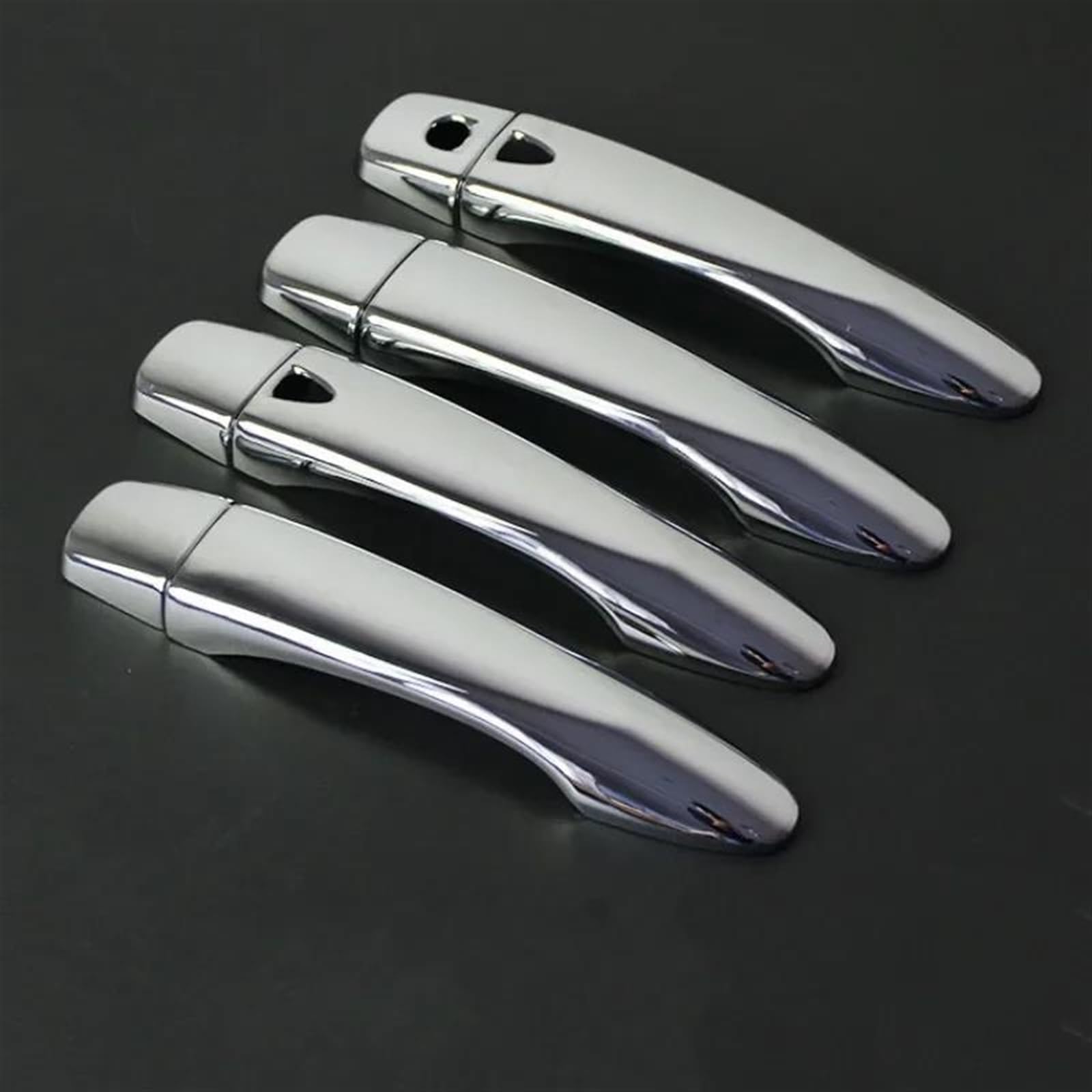 KJHOPY for Nissan for Qashqai J11 2014-2020 Carbon Fiber Chrome CAR Door Handle Cove Trim Styling Accessories Exterior Door Handle(Style3)