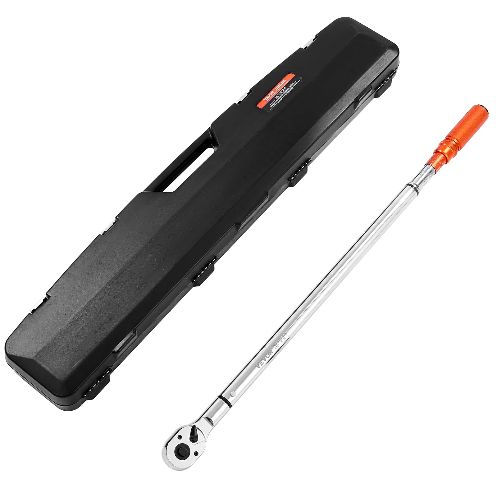 VEVOR Llave Dinamométrica de Clic Accionamiento de 3/4" 136–814 Nm 48 Dientes ±3% de Alta Precisión Juego de Llaves Dinamométricas de Doble Dirección con Escalas de Doble Rango para Reparación