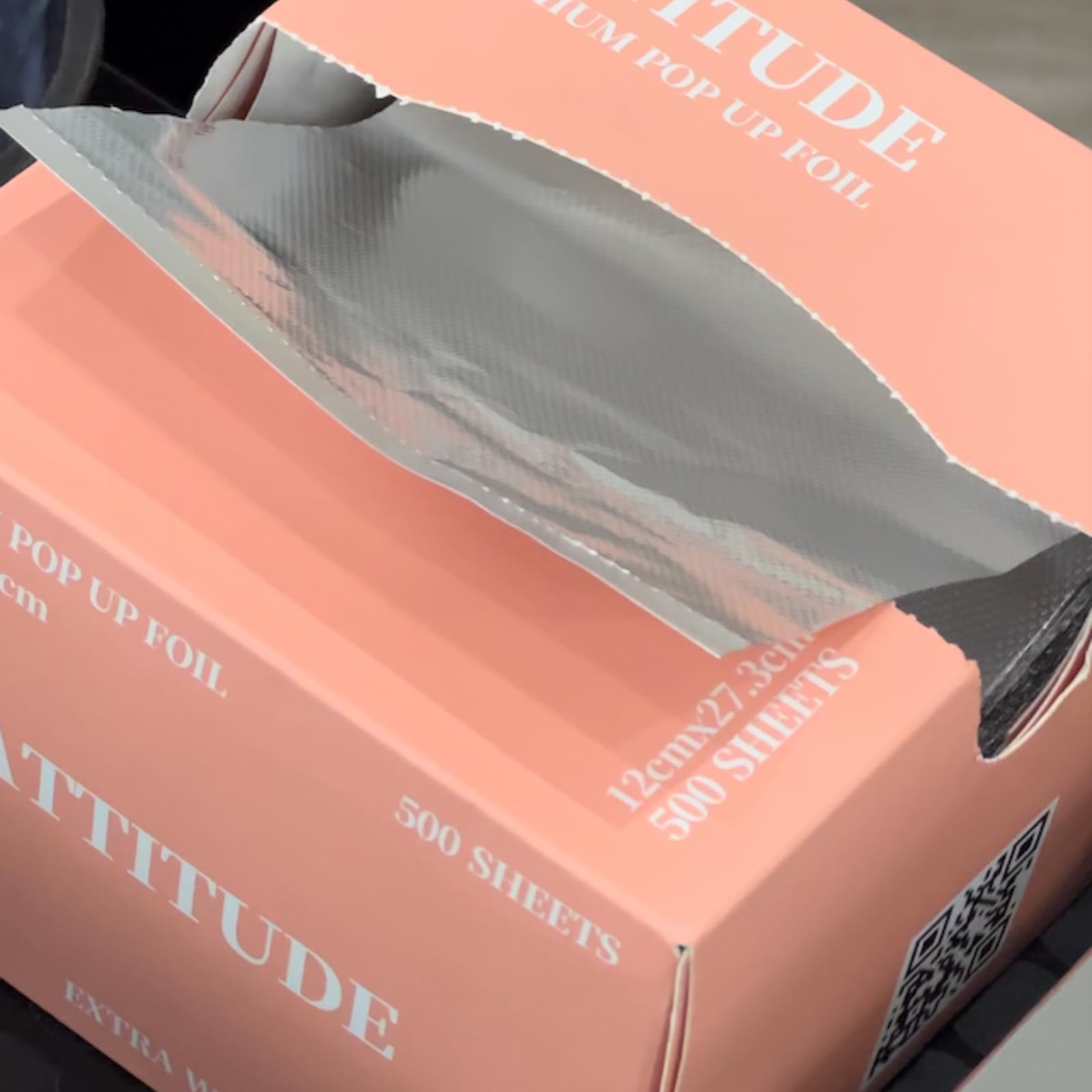Attitude Premium Pop-Up Hair Foil Sheets, Embossed, Extra Wide, 500 Sheets, for Balayage and Highlights, Metallic - Image 4