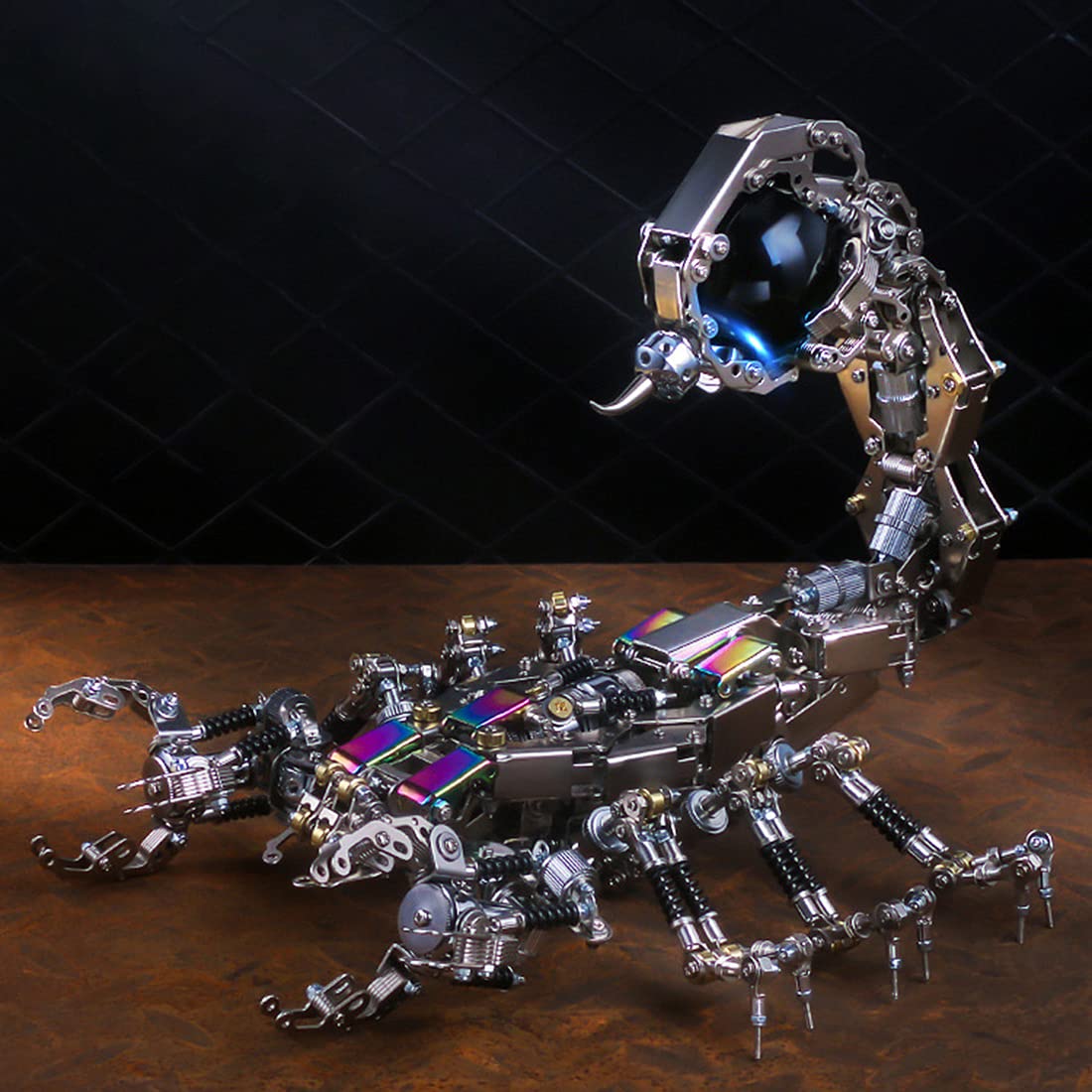 Zestaw 3D Metal Puzzle Mechaniczny Skorpion Model Głośnikiem Bluetooth, 1636 Elementów DIY Puzzle Konstrukcyjne Zabawki Dorosłych