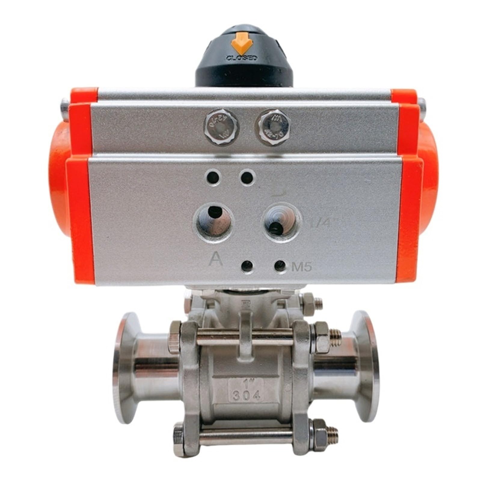 Vanne de régulation DN25 à haut débit pour tuyauterie Tri-Clamp