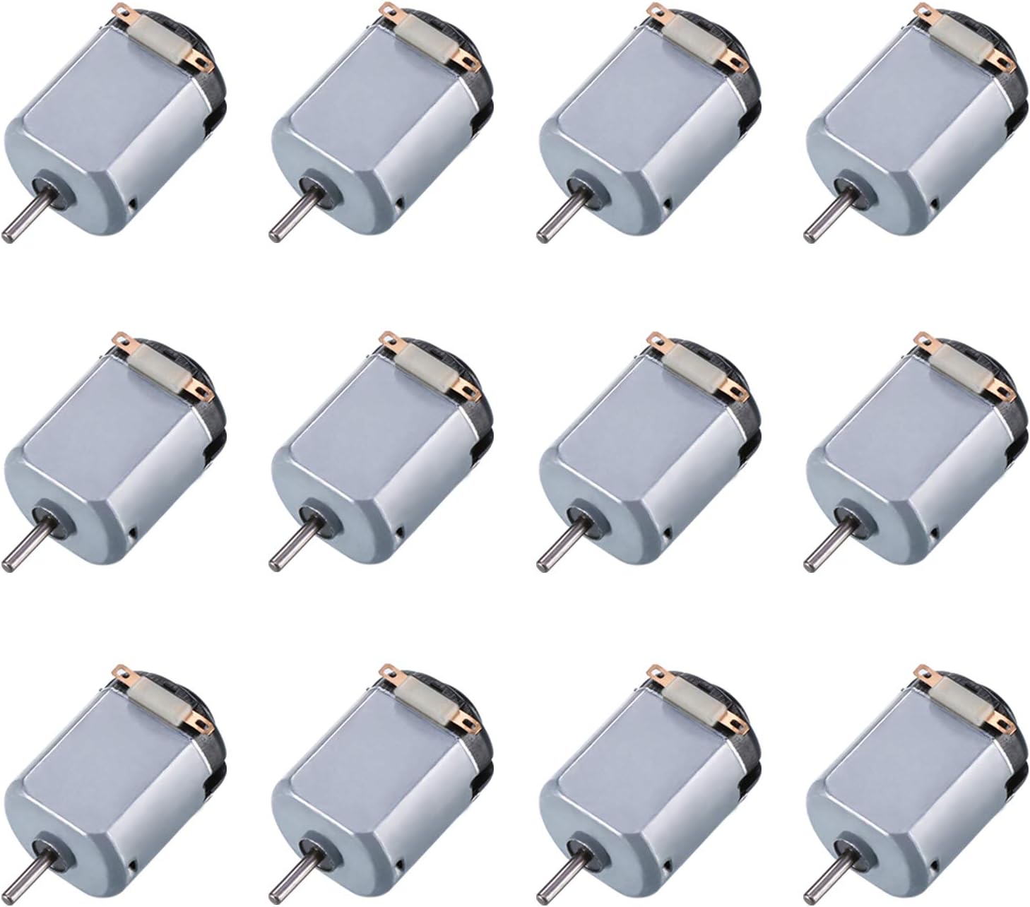 12 Pack DC Motor 1.5-3V 15000RPM Mini Electric Hobby Motor for DIY Toys Science Projects