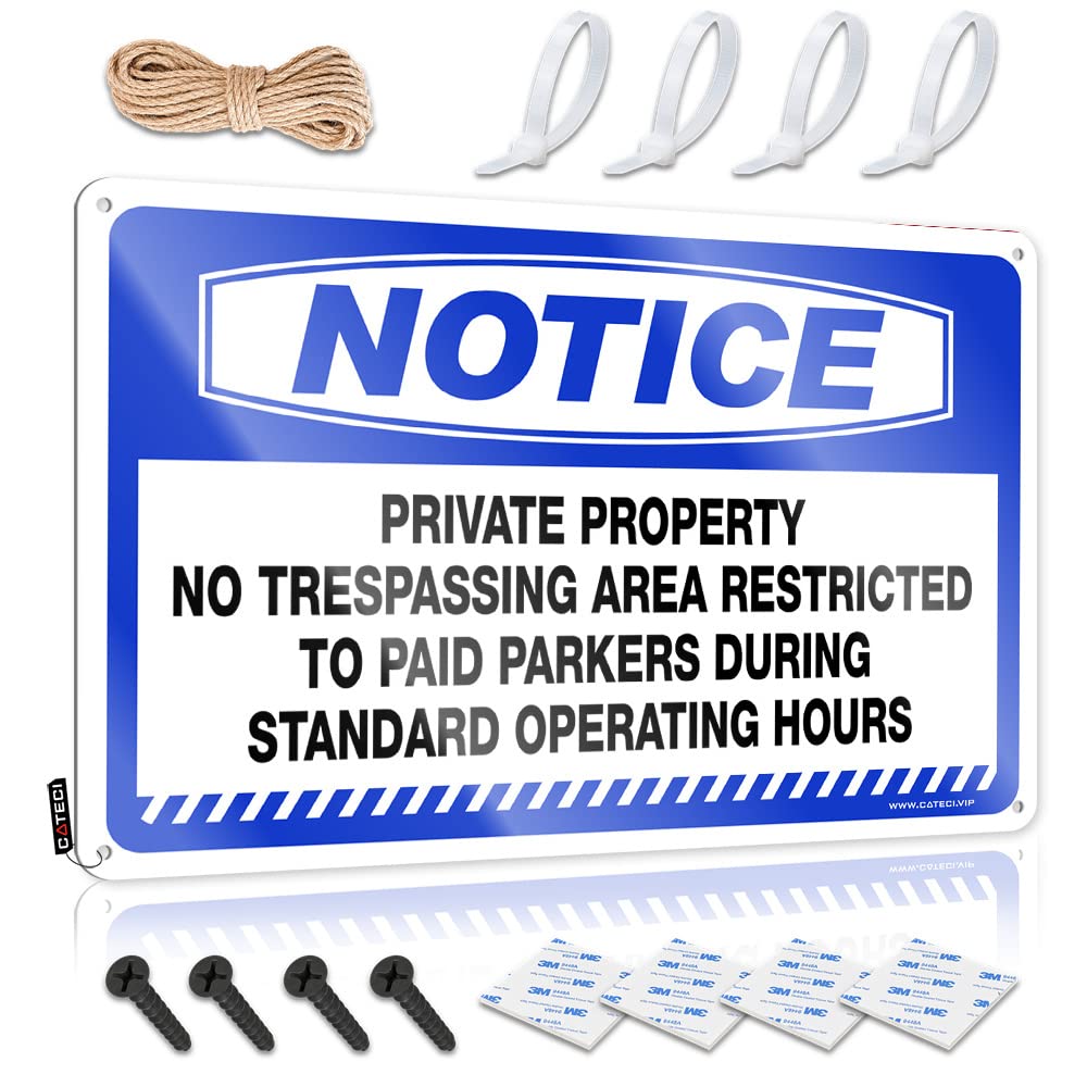 IBWNBBUSN Bar Open Metal Sign Notice Private Property No Trespassing Access Restricted Tin Sign Funny Warning Signs Man Cave Accessories And Decor(30X40CM)