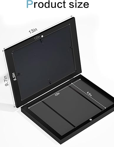 Miniatura 9 de Orionstar Marcos de arte para niños, marcos de fotos intercambiables con soporte, marcos de exhibición de fotos de apertura frontal con capacidad