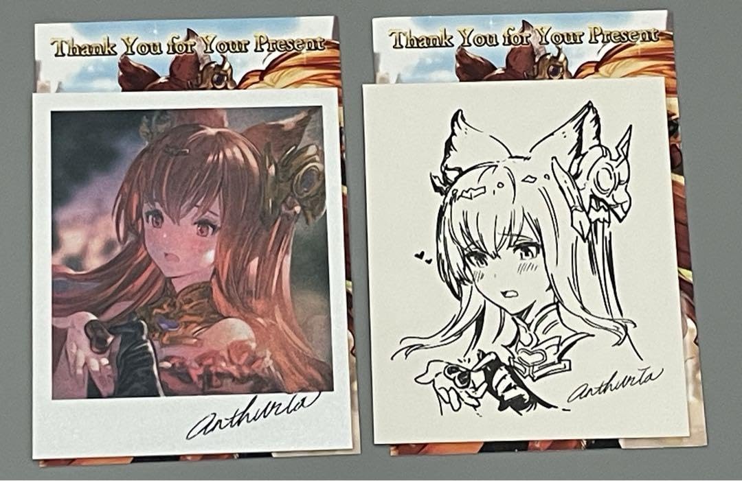 グラブル   アンスリア   バレンタイン色紙     2018 グラブル アンスリア バレンタイン色紙 2018 【公式通販】