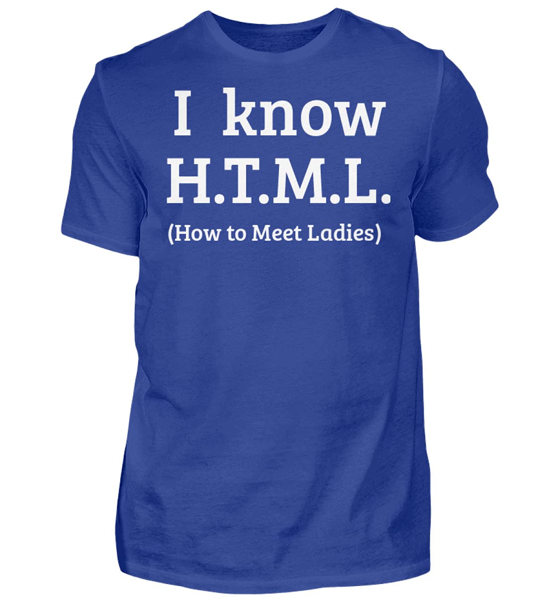 T-Shirt PHP HTML MYSQL Homme grand confort pour coder à l'aise au bureau