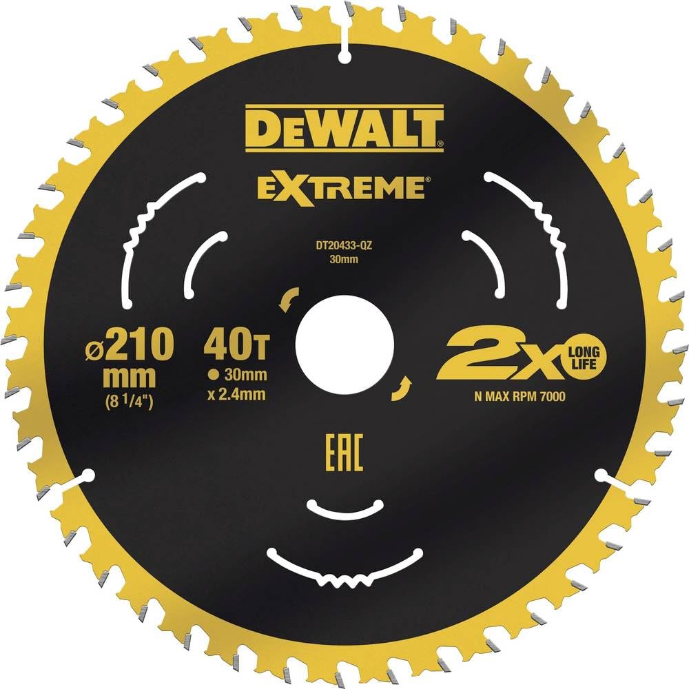 Dewalt DT20433-QZ hoja de sierra 210 x 30 x 2.4mm Zähneanzahl: 40 1 pieza