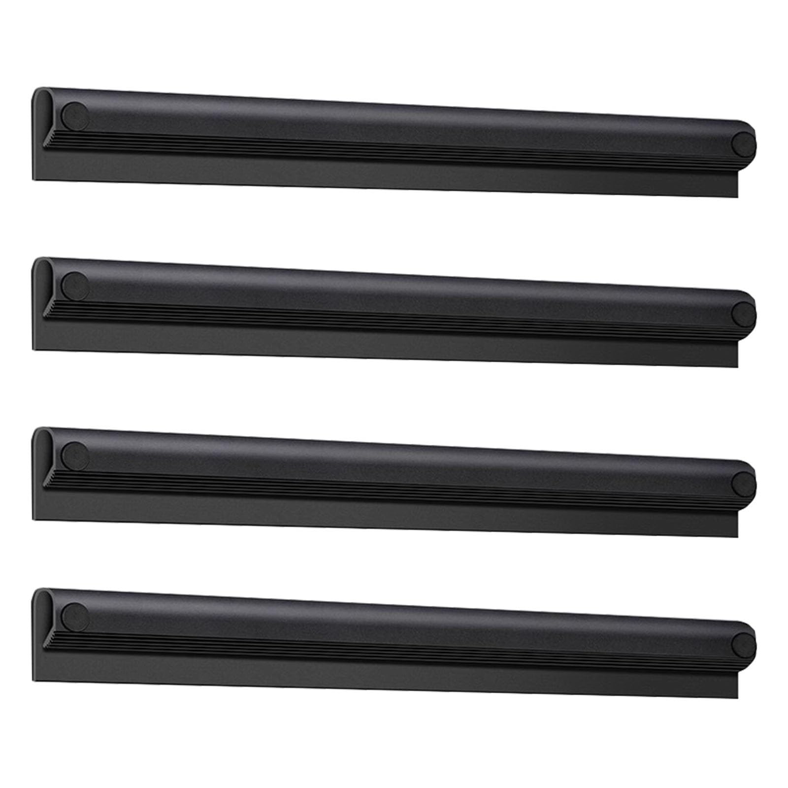 Uchwyt na zamówienia bez wiercenia, Etui na bilety do restauracji, czarne, 20-120 cm, opakowanie 1-5 szt(4pack,L 30cm/11 4/5inch)