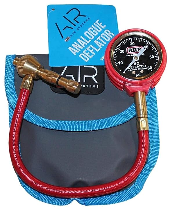 ARB ARB505 Deflator Kit 10-60 PSI Tire Pressure Gauge Rapid Air Down Offroad Kit With Recovery Gear Pouch (PSI) by ARB - Image 2