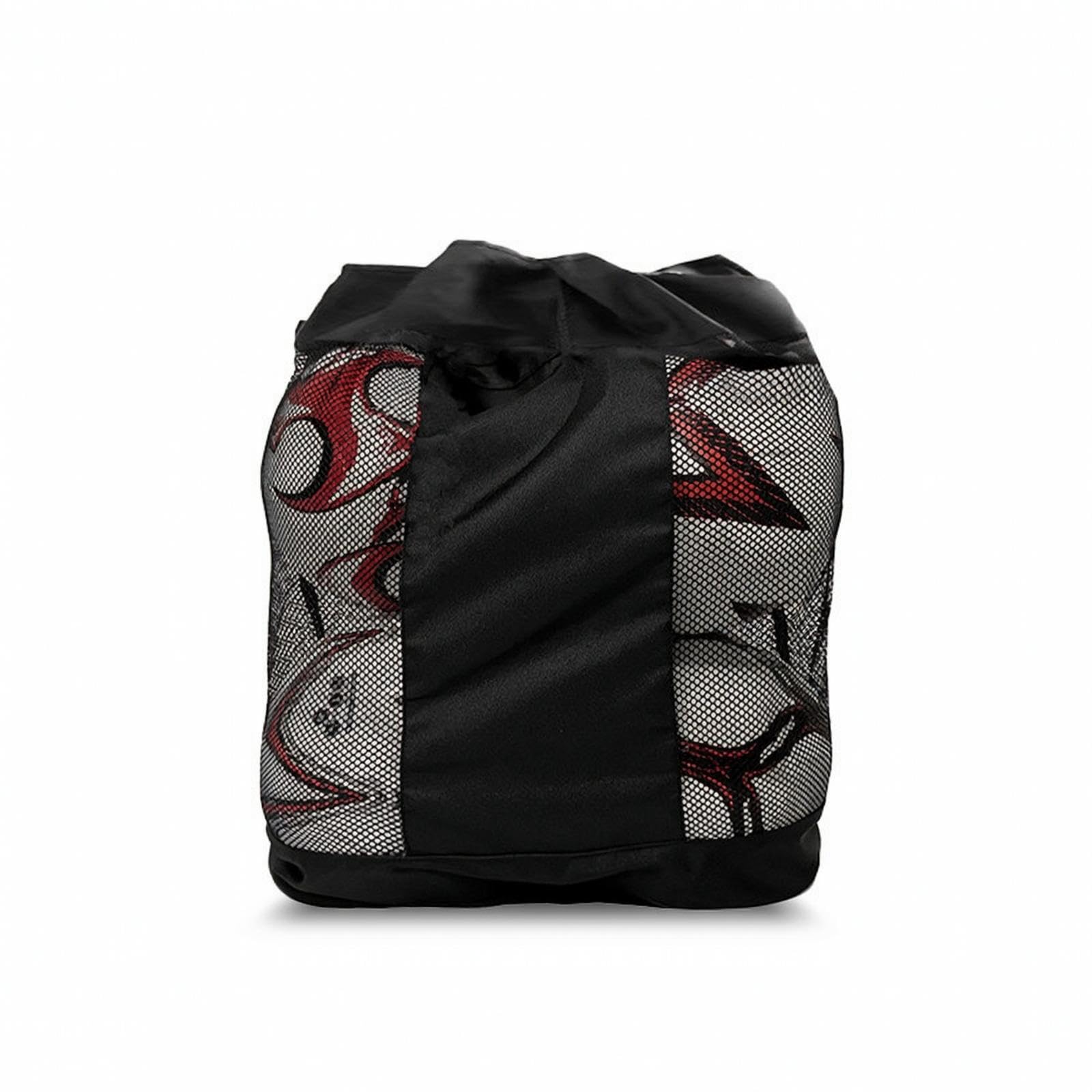 Sports Ball Bag with Shoulder Strap Ventilated Sports Ball Bag with Drawstring Closure Convenient for Coaches, Team Practice Black S-image-39