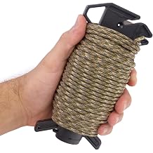 Atwood Rope MFG Ready RopeTM Reflective 550 Paracord 100 Feet 7-String Core Nylon Parachute Cord Outside Survival Gear Made in USA | Lanyards, Bracelets, Handle Wraps, Keychain