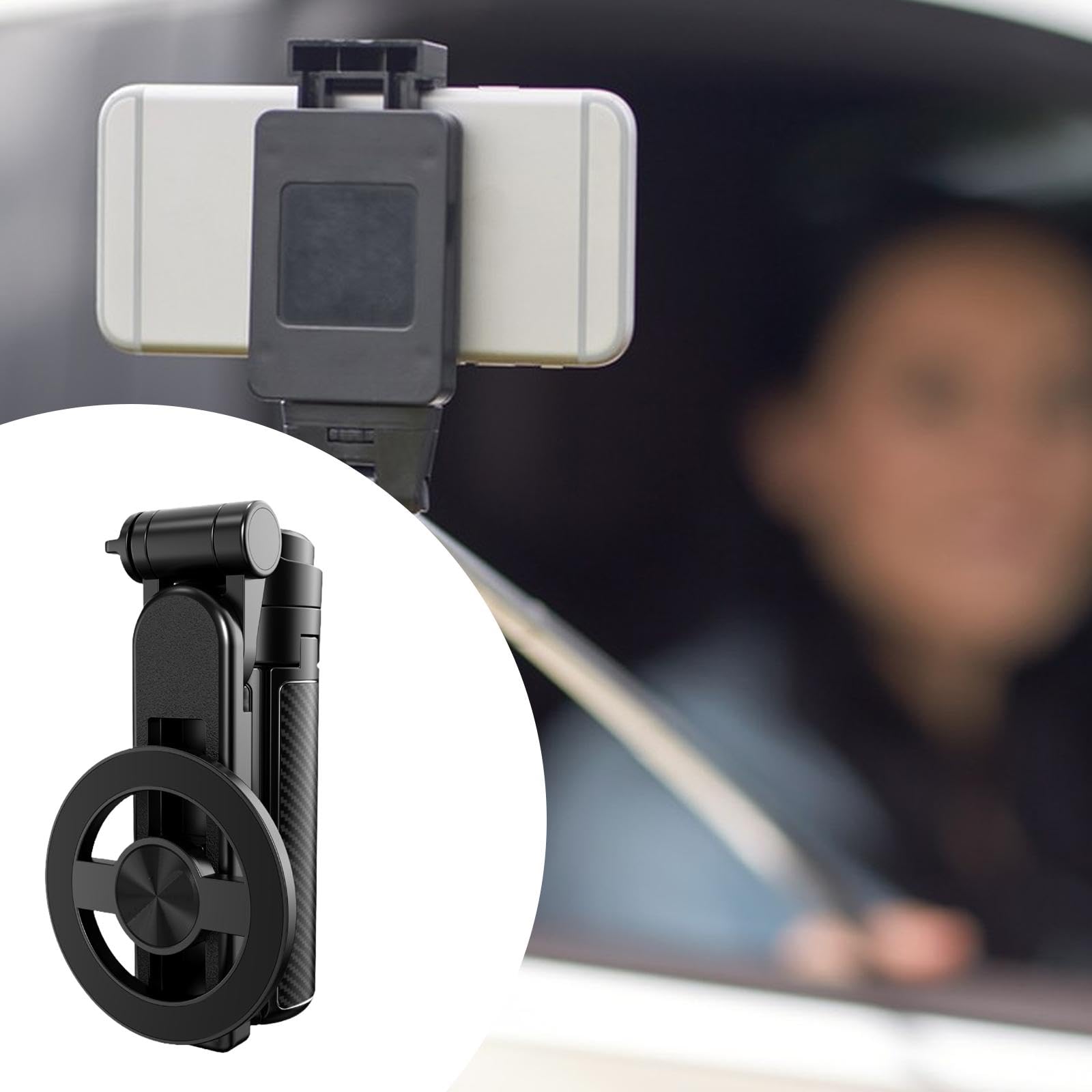 Supporto Universale per Telefono Cellulare, treppiede da Viaggio con Asta per Selfie, Girevole e Flessibile, Versatile per Vlog, scattare Foto in