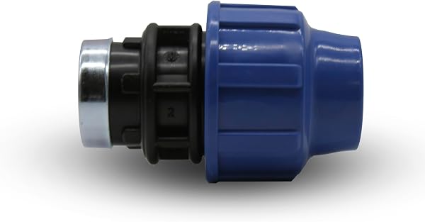 DOJA Barcelona Connettore a Compressione Femmina per Tubo Acqua - 20x3/4" - Pack 4 - Raccordo per Tubi PE, Resistente, Montaggio Semplice, Evita Perdite, Raccordo PP PN16, Impianto Idrico - 2